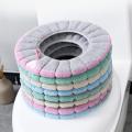 Toilet Seat Cover Mat Winter Warm Bathroom Toilet Pad Cushion With Handle Soft Washable Reusable Toilet Winter Accessories.