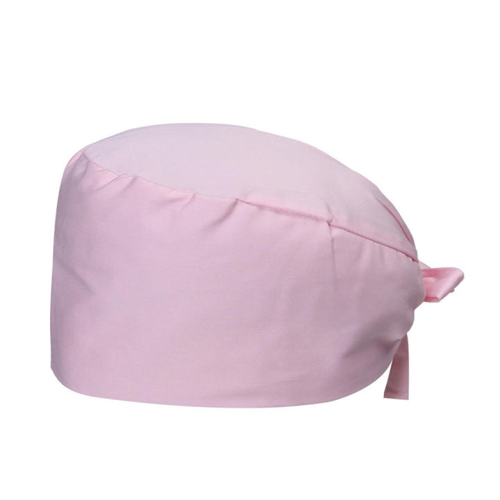 Service%20industry%20cap%20Cotton%20surgical%20scrub%20cap%20Breathable%20Sweat-absorbent%20material%20Solid%20color%20cap%20Unisex%20surgery%20cap%20Solid%20-%20Image%204