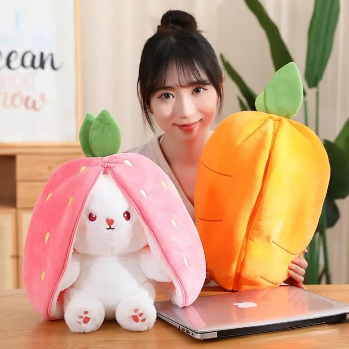 Carrot%20Strawberry%20Transformed%20Into%20Rabbit%20Fruit%20Stuffed%20Plush%20Toys%20Bunny%20Doll%20-%20Image%203