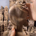 Agarwood Maitreya Ornaments Wood Carving Crafts Rosewood Ornaments Office Feng Shui Gift White Kyara Cabinet Decoration. 