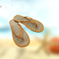 Hot Selling Sandals Slippers Comfortable Flat Flip Women Rattan Silent Flop Women'S Slipper.