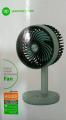 DURATION POWER DP-7639 Rechargeable 2400mAh Battery Three Speed Modes Up-Down Adjustable Desk Fan.