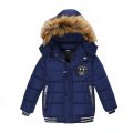 1 2 3 4 5 6 Years Boys Jacket Winter Heavy Hooded Kids Windbreaker Coat Keeping Warm Resist The Severe Cold Children Outerwear.