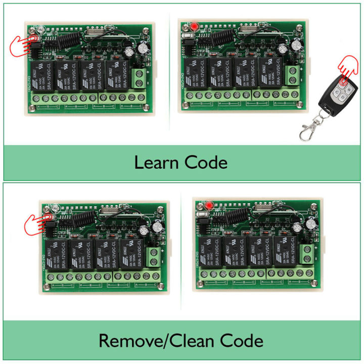 DC%2012V%204%20Channel%204CH%20Wireless%20RF%20Remote%20Control%20Switch%202%20Transmitter%20443.92MHz%20with%20Receiver%20DIY%20Tool%20-%20Image%205