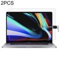 (COD) 2 PCS For MacBook Pro 16 inch 9H Laptop Screen Tempered Glass Protective Film. 