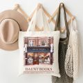 Daunt Books Tote Bag Shakespeare and Company Totes Canvas Shoulder Bag Aesthetics Shopping Bag Handbags Library Bag Back To Gift. 
