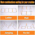 Dual-Purpose Soccer Training Jump Ladder Multifunctional Agility Ladder Speed Training Coordination Footwork Football Equipment Eatop. 