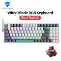 HXSJ K500 Mechanical Keyboard Gaming Keyboard 94 Keys RGB Light Mac Windows. 