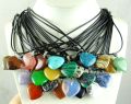 2020 Natural stone Turquoises Quartz Crystal tiger eye Opal heart pendants for Diy Jewelry Necklaces for Men madam Gift Sieraden.