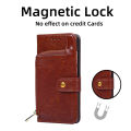 Magnetic Deduction Protective Case For Realme C11 Casing Flip Cover Leather Card Slot Wallet Phone Case Stand Zipper Pouch. 