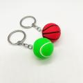 Mini football keychain Cute Keychain Key ring keychain PVC soft rubber 3cm keychain for Sports lovers Key decoration Football fans Gift for kids Keyring for car keys. 