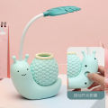 Cute Table Lamp, LED Night Study Light USB Charging Snail Animal Eye Protection Table Lamp with Adjustable Angle White Light for Kids Students-D shop. 