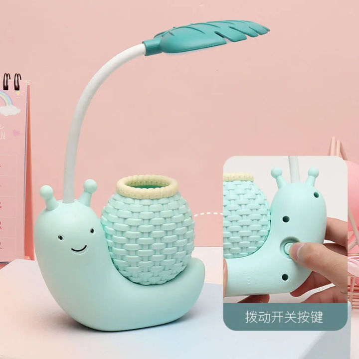 Kids%20Cute%20Snail%20LED%20Desk%20Light%20Study%20Night%20Table%20Lamp%20with%20USB%20Charging%20Cable-Best%20Rate%20-%20Image%202