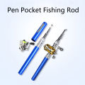 Outdoor Stream Portable Pocket Telescopic Mini Fishing Rod Pole With Reel Wheel Creek. 