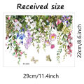 GC Green Plant Leaves Flowers Toilet Stickers Self-Adhesive Toilet Lid Stickers Bathroom Wall Sticker Toilet Cover Decor Decal. 