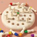 Memory Matching Sticks Wooden Memory Matching Chess Game Logical Thinking Cognitive Chess Board Game for Activity Interaction Party Leisure Indoor.