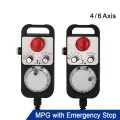 HandWheel 4 Axis Type Universal CNC MPG Pendant Hand Wheel 100 Pulse 5V & Emergency Stop CNC Router HandWheel. 
