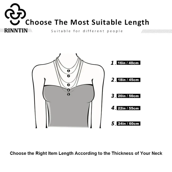Rinntin%20925%20Sterling%20Silver%20Cable%20Link%20Chain%20Necklace%20for%20Women%2045cm/50cm/55cm%20Simple%20Women's%20Neck%20Chain%20Silver%20Jewelry%20SC06%20-%20Image%204