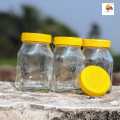 Full Airtight 250 ml. 04 Pcs Glass Jar for Kitchen & Dining. Glassware Food container with new steel cap..