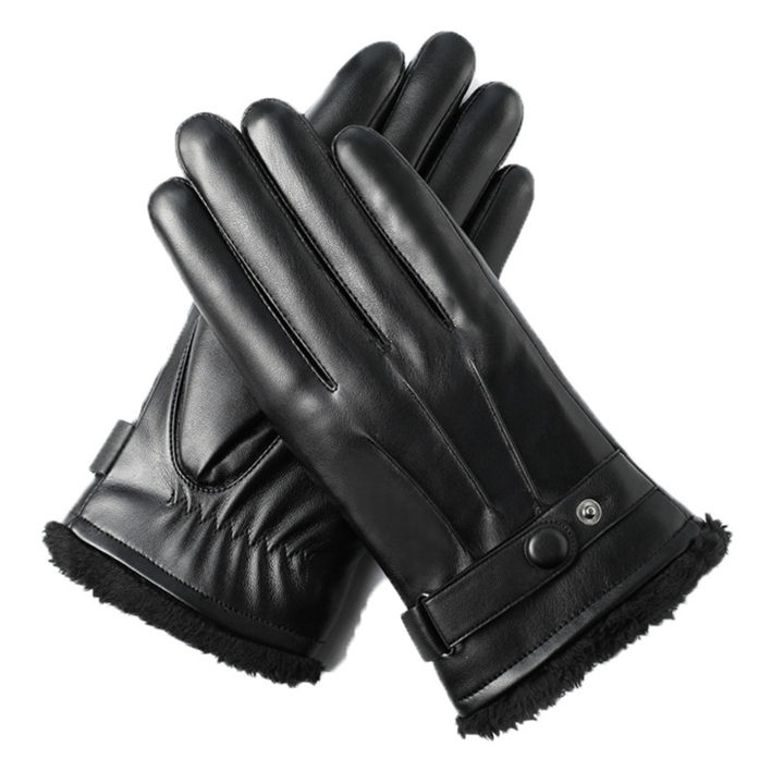Winter%20Gloves%20Faux%20Leather%20Windproof%20Full%20Finger%20Outdoor%20Gloves%20-%20Image%202