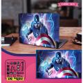 Captain America Design Laptop Sticker.
