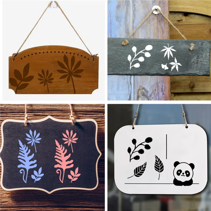 16%20Pieces%20Leaves%20Stencil%20Reusable%20Sheet%20Painting%20Stencil%20Wall%20Stencil%20-%20Image%206