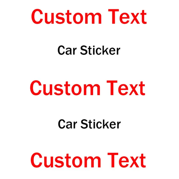 Custom Text Car Sticker Reflective Sticker Welcome Customers to Sample ...
