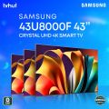 Samsung 43U8000F 43 Inch Crystal 4K UHD Smart TV with Official Warranty and Free Delivery. 
