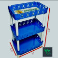 Multi functional 3 Layer Size 14" 6" by 10 " Plastic Kitchen Bathroom Shelf Organizer Storage Baby Top Mini Rack - (1 Piece).