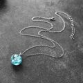 Pendant Necklace Women Blue Sky White Cloud Chain Female Necklace Fashion Jewelry Gifts for Girl.
