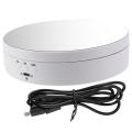 360 Degree Round Rotating Turntable Display Stand Photography Accessories Studio Photo Background Stand New(White). 