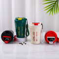 Intelligent temperature measurement Coca-Cola coffee cup stainless steel double-layer insulation mug mug office car portable water cup. 