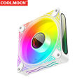 DM1 Cooler Fan ARGB PC CPU Silent Case Luminous Fan 4.72” Cooling PC Fans With Hydraulic Bearing Low Noise Computer RGB Case Fans Optional Wind Direction RGB Silent Cooler. 