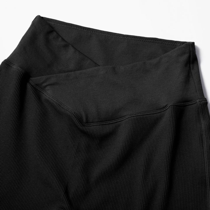 Flared%20Leggings%20Ribbed%20Crossover%20V%20Waist%20Women's%20Yoga%20Pants%20Control%20Tummy%20High%20Waist%20Wide%20Leg%20Pants%20Casual%20Flare%20Pants%20Female%20-%20Image%206