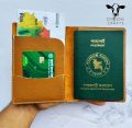 LEATHER PASSPORT COVER HOLDER LEATHER BLACK CC-201. 