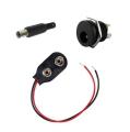 9 Volt Battery Connector With DC Jack & Socket.
