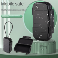 Lock Box, Phone Lock Box, Security Lock Box, Transparent Outdoor Waterproof Travel Safe,Password Beach Box Easy to Use ,Black.