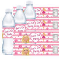 Barbie Princess Water Bottle Labels Let's Go Party Supplies Pink Birthday Decorations Stickers for Girls Baby Shower Party Gifts. 