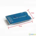 MICRO SD TF Card Module 6Pin Micro SD Card & SDHC High Speed Card Mini Micro SD Card Module TF Card Reader Module Adapters SPI Interfaces With Level Converter Chip For Arduino. 