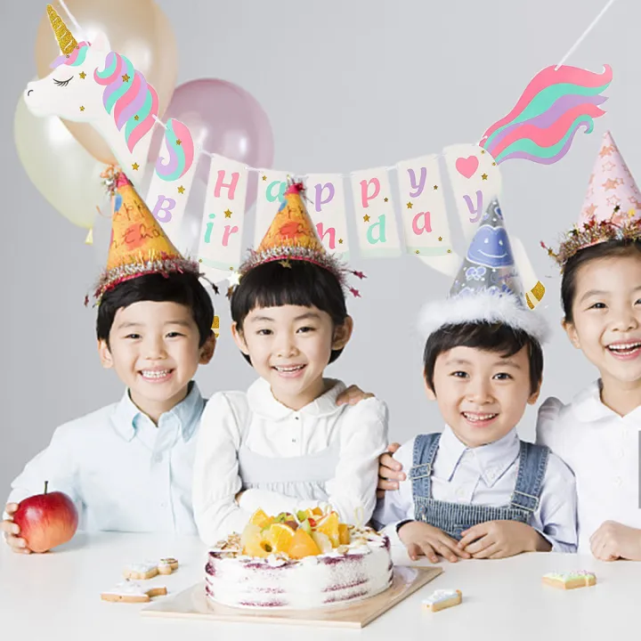 Pink%20Rainbow%20Unicorn%20Party%20Supplies%20Banner%20Paper%20Plates%20Balloons%20Napkin%20Gift%20Bag%20Wrapper%20Baby%20Shower%20Kids%20Birthday%20Decorations%20-%20Image%205