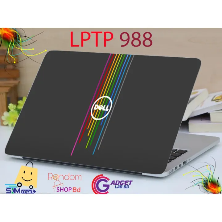 LPTP%20-%20988%20%20Dell_Logo%20rainbow%20Laptop%20Sticker%20Laptop%20Skin%20Sticker%20&%20Laptop%20Skin%20for%20laptop%20Back%20Side%20Decoration%20-%20Image%202