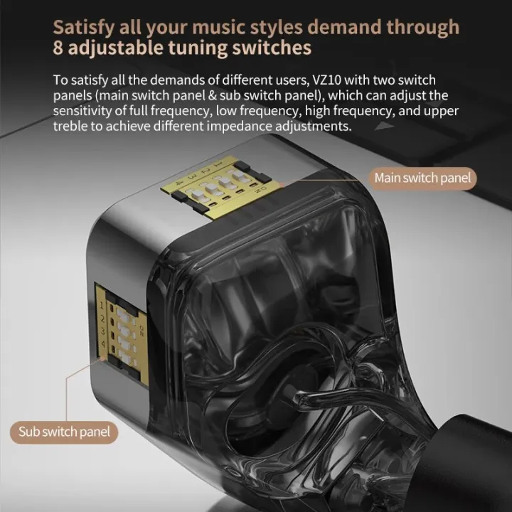 Joyodio%20VZ10%20In%20Ear%20Wired%20Earphones%208%20Adjustable%20Tuning%20Switch%20Hybrid%20technology%20Headphones%20Monitor%20Earbuds%20Bass%20Metal%20Headset%20-%20Image%203