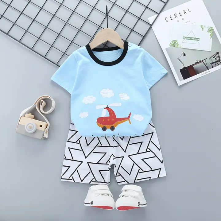 Children's%20short%20sleeve%20suit%20cotton%20girl%20new%20summer%20dress%20boy%20t-shirt%20shorts%20baby%20korean%20half%20sleeve%20children's%20clothes%20wholesale%20-%20Image%208