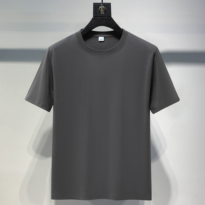 Wholesale%20New%20Cotton%20Short%20Sleeve%20T-Shirt%20Men's%20Round%20Neck%20Solid%20Color%20Net%20Casual%20T-Shirt%20Men's%20and%20Women's%20Loose%20Plus%20Size%20T-Shirt%20Tide%20-%20Image%205