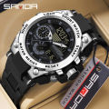 Sanda Men's Digital Fashion Waterproof Outdoor Sports Multifunctional Electronic Watch SD3302-4. 