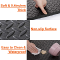 Grain Non-slip Sports 30*30cm Floor Fitness Gym Protection Mat Thicken Yoga Workout Rug Shock Splicing Mat Leaf Room. 