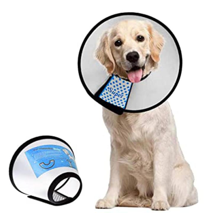Dog Cone Adjustable Pet Cone Pet Recovery Collar Comfy Pet Cone