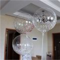 One Giant Transparent Colorful Bubble Birthday Party Wedding Decoration Anniversary BoBo Balloon. 