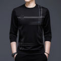 Trendsetter -Upscale Living -Black Polyester Full Sleeve T Shirt For Men- Inventive Choice Qualityful - Easy To care and Longive.