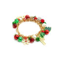Bell embellished Christmas bracelet Charming Christmas-themed Adjustable Adjustable bracelet  adorned Cute bracelet for Holiday jewelry Christmas gift Festive accessory Women's fashion Party wear. 
